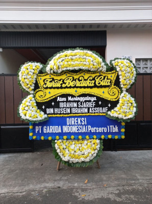 Papan Bunga Duka di Hadimulyo Barat